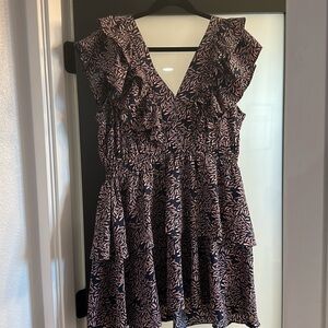 Coolibar ruffled Sun protection mini dress, UPF 50